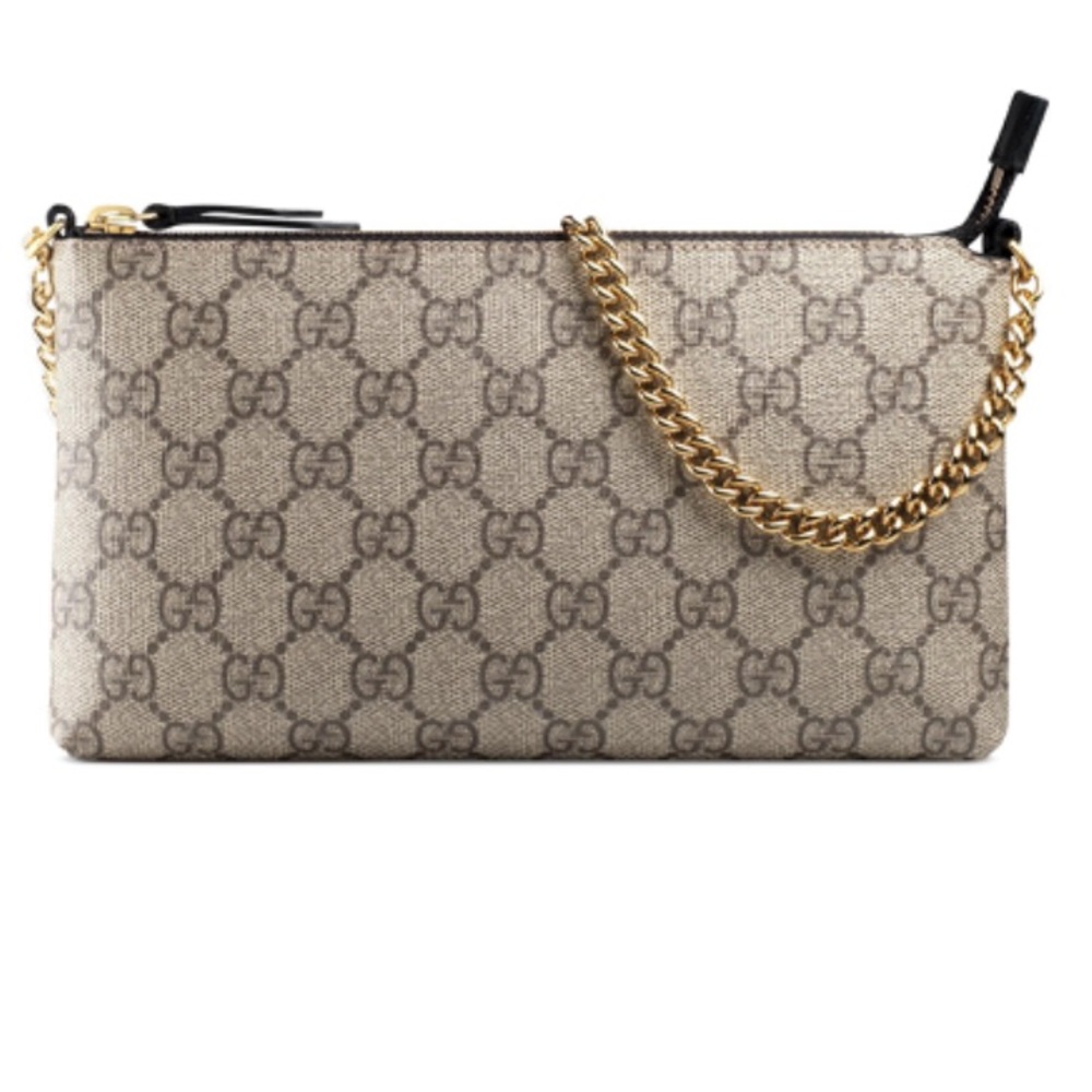 100% Authentic Gucci GG Supreme Canvas Wristlet
